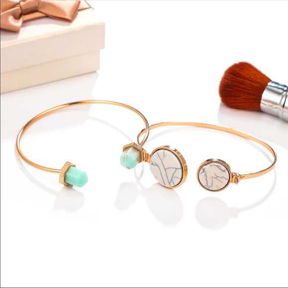 New 6PCS/Set Bohemia Opal Stone Bracelets - Picture 3 of 7